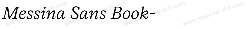 Messina Sans Book字体转换